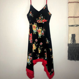 lulu's floral handkerchief dress xl